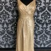 Something Blue FORMAL/MOTHER'S DRESSES Bill Levkoff Women Formal Sequin Gold Size 18 FORMAL DRESSES