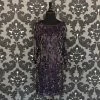 Size 6 Purple Eggplant Adrianna Papell Cocktail Sequin FORMAL/MOTHER'S DRESSES