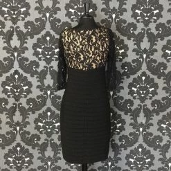 Size 12 Black/Nude Lace Adrianna Papell FORMAL/MOTHER'S DRESSES