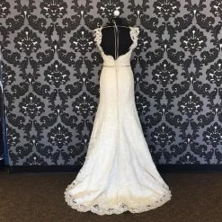 WEDDING DRESSES Size 6 Ivory Alvina Valenta Lace Lace Fit & Flare Modified Sweetheart