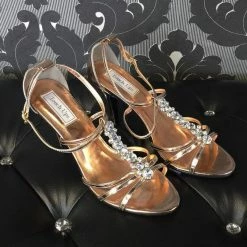 Outlet Something Blue Store 4 Size 10 Rose Gold Touch Ups Patent Leather NEW ARRIVALS