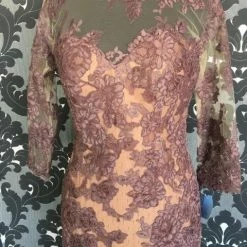 Size 10 Auber Pronovias Floor Lace Long Sleeve FORMAL/MOTHER'S DRESSES