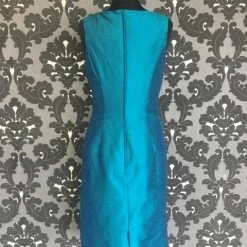 Size 10 Peacock Sarah Danielle Evenings Cocktail Silk Sleeveless FORMAL/MOTHER'S DRESSES