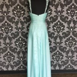 Size 10 Seaglass Belsoie Floor Chiffon Lace FORMAL/MOTHER'S DRESSES