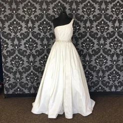 Size 12 Ivory Mori Lee Taffeta A-line WEDDING DRESSES