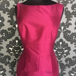 FORMAL/MOTHER'S DRESSES Size 12 Sangria Lugo 255 Cocktail Silk Sleeveless