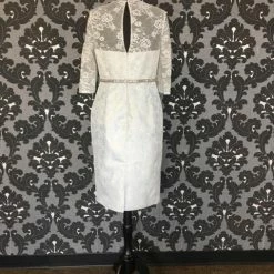 FORMAL/MOTHER'S DRESSES Size 12 Blue/gold Social Occasions 115855 Cocktail Woven 3/4 Length