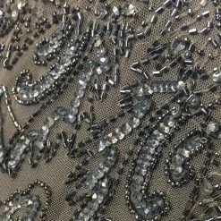 Shopsomethingblue Size 14 Grey Floor Beaded W/ Jacket FORMAL DRESSES FORMAL/MOTHER'S DRESSES