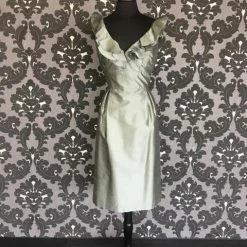 FORMAL/MOTHER'S DRESSES Size 14 Hazel Lugo 304-LL Cocktail Silk Cap Sleeve