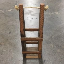 Shopsomethingblue DECOR Size 14 In Dark Stain Wood Wine Caddy