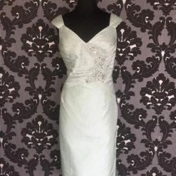 Size 14 Mint Social Occasions Cocktail Taffeta & Lace Strapless FORMAL DRESSES