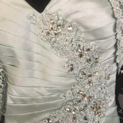 Size 14 Mint Social Occasions Cocktail Taffeta & Lace Strapless FORMAL DRESSES