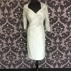 Size 14 Mint Social Occasions Cocktail Taffeta & Lace Strapless FORMAL DRESSES