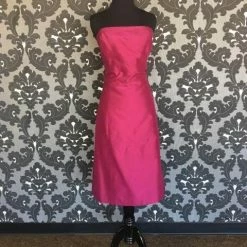 FORMAL/MOTHER'S DRESSES Size 14 Sangria Lugo 263 Cocktail Silk Strapless