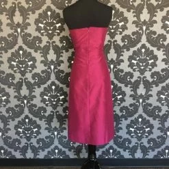 FORMAL/MOTHER'S DRESSES Size 14 Sangria Lugo 263 Cocktail Silk Strapless
