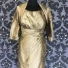 FORMAL/MOTHER'S DRESSES Size 16 Bronze Social Occasions Cocktail Silk Sleeveless