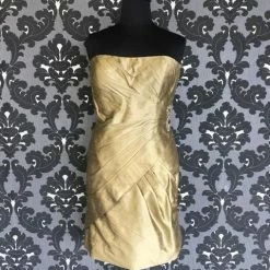 FORMAL/MOTHER'S DRESSES Size 16 Bronze Social Occasions Cocktail Silk Strapless