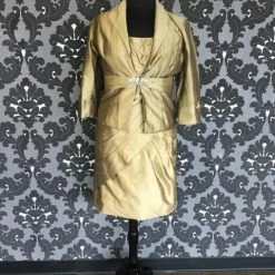 FORMAL/MOTHER'S DRESSES Size 16 Bronze Social Occasions Cocktail Silk Strapless