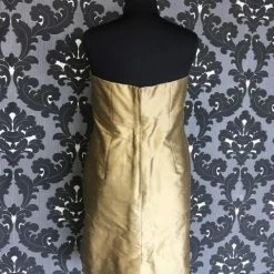 FORMAL/MOTHER'S DRESSES Size 16 Bronze Social Occasions Cocktail Silk Strapless