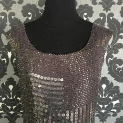 Size 2 Brown Adrianna Papell Cocktail Beaded Beaded FORMAL DRESSES