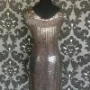 Size 4 Brown Adrianna Papell Cocktail Beaded Beaded FORMAL DRESSES FORMAL/MOTHER'S DRESSES