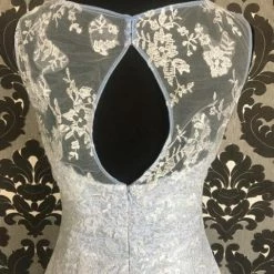 Size 4 Light Blue Social Occasions Cocktail Lace Lace FORMAL DRESSES FORMAL/MOTHER'S DRESSES