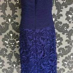 Size 6 Navy Social Occasions Cocktail Chiffon & Lace Strapless