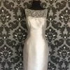 Size 6 Silver Social Occasions Cocktail Bengaline Sleeveless FORMAL DRESSES