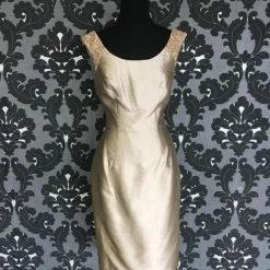 Size 6 Taupe Social Occasions Cocktail Bengaline Sleeveless