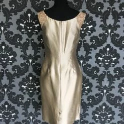 Size 6 Taupe Social Occasions Cocktail Bengaline Sleeveless