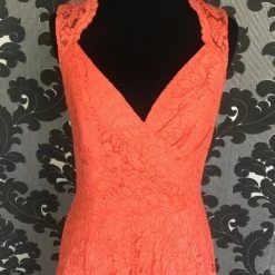 FORMAL/MOTHER'S DRESSES Size 8 Grapefruit Jasmine B173064 Cocktail Lace Cap Sleeve