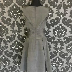 Size 8 Gun Metal Sarah Danielle Evenings Cocktail Silk Sleeveless