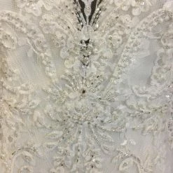 Size 8 Ivory Justin Alexander Tulle & Lace Fit & Flare Sweetheart WEDDING WEDDING DRESSES