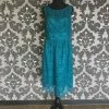 FORMAL/MOTHER'S DRESSES Size 8 Peacock Lugo 344 Cocktail Lace Sleeveless