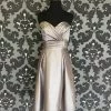 Size 8 Silver Sophia Tolli Cocktail Taffeta Strapless