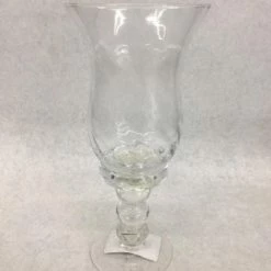 Something Blue Wedding Vase Glass Clear Size 10" Goblet VASES DECOR