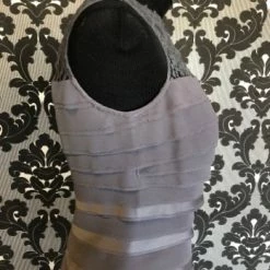 Something Blue FORMAL/MOTHER'S DRESSES Christina Wu 17904 Formal Chiffon/Lace Charcoal Size 8