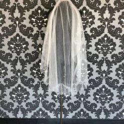 Something Blue Veil Size Finger Tip Tulle Ivory Cut VEILS