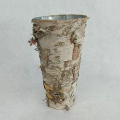 Something Blue Bucket Size 9" Wood/Metal Birch CONTAINER