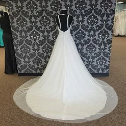 Something Blue Mori Lee Wedding Dress Tulle/Lace Ivory Size 4 A-line AS IS SMALL RUNS/STAIN