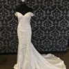 Something Blue Wedding Stella York Women's Wedding Dress Lace Ivory Size 14 Sheath