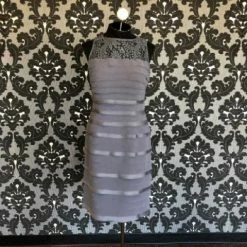 Something Blue FORMAL/MOTHER'S DRESSES Christina Wu 17904 Formal Chiffon/Lace Charcoal Size 8