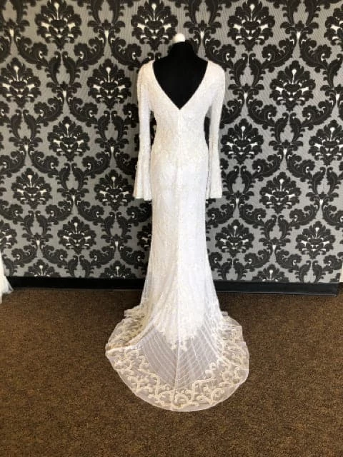 Something Blue Primavera Wedding Dress Beaded Ivory Size 12 Long Bell Sleeve WEDDING DRESSES 7 Something Blue Primavera Wedding Dress Beaded Ivory Size 12 Long Bell Sleeve WEDDING DRESSES