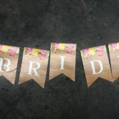 Something Blue His&Hers Banner Cardstock Pink/Beige/White SIGNS DECOR