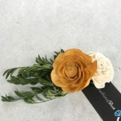 Something Blue Sola Flowers Pew Accents Floral/Greenery Green/Blue/Orange/Blush/Burgundy FLORAL