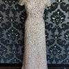 Something Blue Adrianna Papell Formal Size 6 Beaded Blush FORMAL/MOTHER'S DRESSES