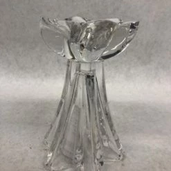 Something Blue DECOR Mikasa 6" Clear Crystal Candle Holder