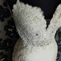 Something Blue Martina Liana 906 Wedding Dress Size 10 Satin/Tulle Ivory Sleeveless Mermaid