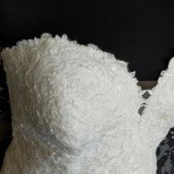 Something Blue WEDDING DRESSES Stellla York 6814 Wedding Dress Size 28 Lace/Sequin Ivory Strapless