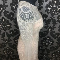 Something Blue WEDDING DRESSES Justin Alexander 9894 Beaded Tulle Nude AS IS LOOSE BEADING THROUGHOUT/ BUTTONS 7 Something Blue WEDDING DRESSES Justin Alexander 9894 Beaded Tulle Nude AS IS LOOSE BEADING THROUGHOUT/ BUTTONS